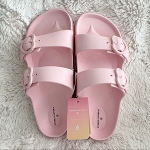 NEW Stoney Clover Lane x Target Slide Sandals Light Pink